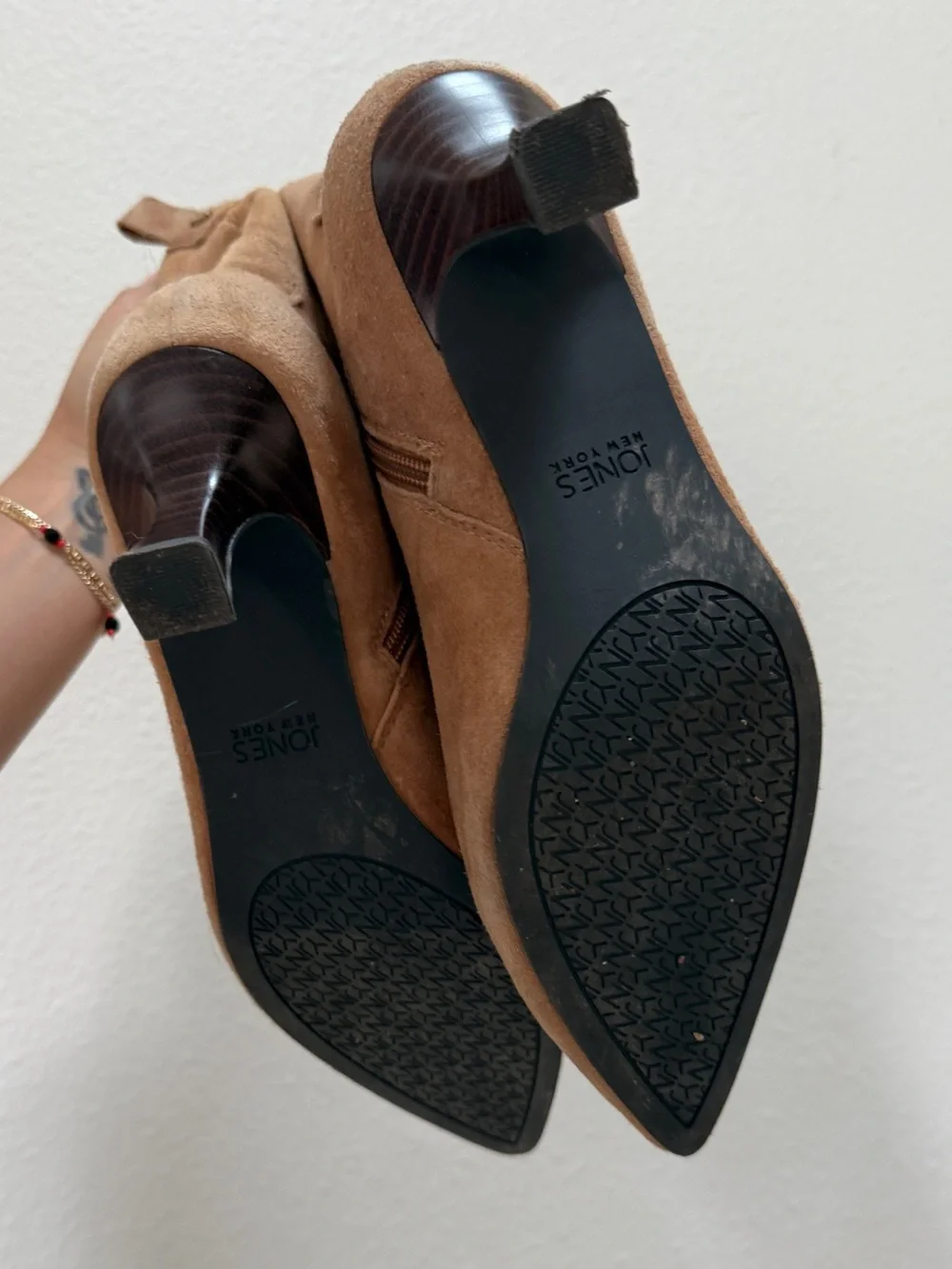 genuine suede booties